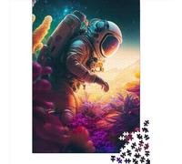 Rompecabezas de 500 Piezas de Misión en el Espacio para Adultos. Rompecabezas de Madera. Juego Educativo para niños 500 Piezas (52 x 38 cm).