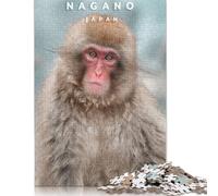 Rompecabezas de 500 Piezas de Nagano Monkey para Adultos, Rompecabezas de Madera, Amigos y Familiares, 500 Piezas (52 x 38 cm)
