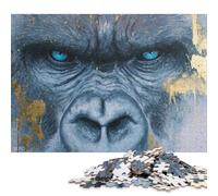 Rompecabezas de 500 Piezas de Ojos Azules de la Bestia para Adultos y Adolescentes. Rompecabezas de Madera. Regalos de Nochebuena. 500 Piezas (52 x 38 cm).