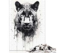 Rompecabezas de 500 Piezas de Puma Beauty Black Ink para Adultos y Adolescentes. Rompecabezas sostenible para Adultos | Juegos (52 x 38 cm)