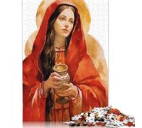 Rompecabezas de 500 Piezas de Santa María Magdalena, Divina Femenina, para Adultos, de Madera, para Entretenimiento Familiar, 52 x 38 cm