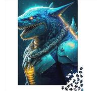 Rompecabezas de 500 Piezas de Tiburón Mutante 1, para Adultos y Juegos educativos de Madera para niños, 500 Piezas (52x38cm)