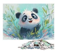 Rompecabezas de 500 Piezas de un Panda Adorable en bambú para Adultos y Adolescentes a Partir de 12 años. Regalos de Nochebuena (52 x 38 cm).
