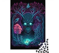 Rompecabezas de 500 Piezas del Espíritu del Bosque Oscuro, Juego Educativo de Madera para Adultos (52 x 38 cm).