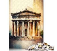 Rompecabezas de 500 Piezas del Partenón de Nashville para Adultos y Adolescentes. Rompecabezas de Madera para la Familia. 500 Piezas (52 x 38 cm).
