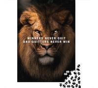 Rompecabezas de 500 Piezas El Ganador Nunca se rinde Rompecabezas de Madera Juguetes educativos 500 Piezas (52x38cm)