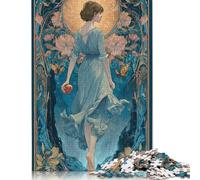 Rompecabezas de 500 Piezas El Viaje de la Manzana, de Elegancia Floral, de Madera, para Adultos, decoración del hogar, 52 x 38 cm.