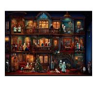 Rompecabezas de 500 Piezas en Papel Duradero Anti-Polvo Tema Navideño con Póster Guía a Todo Color Diversión Familiar Decoración del Hogar (52×38cm)