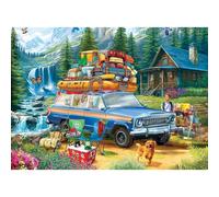 Rompecabezas de 500 piezas estilo Eurographics "American Classics Loading The Wagoneer", escena nostálgica