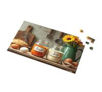 Rompecabezas de 500 piezas Food And Joy: una acogedora escena de cocina, rompecabezas de 500 piezas para adultos (300 piezas)