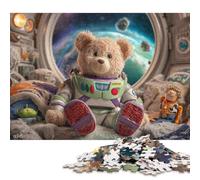 Rompecabezas de 500 Piezas Osito de Peluche en una Aventura Espacial para Adolescentes, Ideal para Navidad, para Adultos (52 x 38 cm)