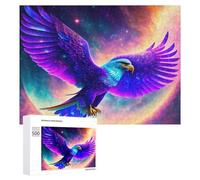 Rompecabezas de 500 piezas para adolescentes, águila cósmica, fantasía, obras de arte, juguetes de bricolaje, una obra de arte como regalo para toda la familia, 500 piezas