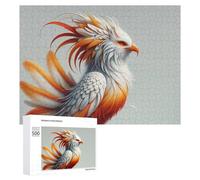 Rompecabezas de 500 piezas para adolescentes, águila y fénix, arte impreso, juguete, decoración de pared, difícil, duro, único, regalos de cumpleaños y Navidad, 500 piezas