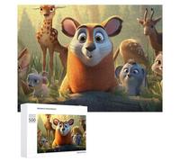 Rompecabezas de 500 piezas para adolescentes, aventuras de animales, amigos del bosque, rompecabezas para adultos, juegos relajantes, análisis e interacción lógica entre padres e hijos, 500 piezas