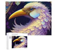 Rompecabezas de 500 piezas para adolescentes, impresión artística de pájaros de fantasía, 1 rompecabezas para adultos, juego familiar pero divertido y divertido en actividades en casa, 500 piezas