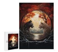Rompecabezas de 500 piezas para adolescentes León y Tigre A Mythical Encounter Puzzles para adultos, juego familiar, análisis y lógica, alivio del estrés, regalos, 500 unidades