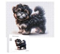 Rompecabezas de 500 piezas para adolescentes, lindo cachorro Shih Tzu, juguetes de bricolaje, una obra de arte como regalo para toda la familia, 500 piezas