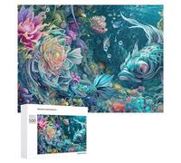 Rompecabezas de 500 piezas para adolescentes, mundo submarino para adultos, juego familiar, divertido y divertido en actividades en casa, 500 piezas