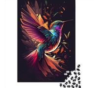 Rompecabezas de 500 Piezas para Adultos, diseño colibrí, 1 Color. Rompecabezas de Madera para Adultos, decoración del hogar, Regalos navideños, 500 Piezas (52 x 38 cm).