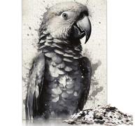 Rompecabezas de 500 Piezas para Adultos, diseño de Loro, Acuarela, de Madera, para Adultos y Adolescentes (Mayores de 14 años), 500 Piezas (52 x 38 cm)