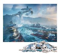 Rompecabezas de 500 Piezas para Adultos, diseño Red Steel Rising. Rompecabezas de Madera para Adultos, decoración del hogar, Regalos navideños, 500 Piezas (52 x 38 cm).