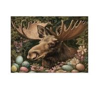 Rompecabezas de 500 piezas para adultos, diseño vintage de huevos de animales estéticos, decoración impresa escénica para entretenimiento creativo