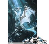 Rompecabezas de 500 Piezas para Adultos, El Resurgimiento de los Dragones Blancos, de Madera, Ideal para Adolescentes, Juego Familiar (52 x 38 cm)