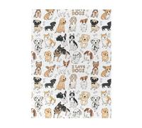 Rompecabezas de 500 Piezas para Adultos, familias, Juego de Rompecabezas para Toda la Familia, Rompecabezas desafiantes,Perros Dibujados Animales de Diferentes Tipos de Razas