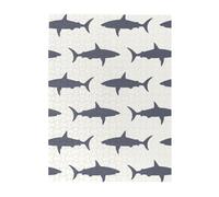 Rompecabezas de 500 Piezas para Adultos, familias, Juego de Rompecabezas para Toda la Familia, Rompecabezas desafiantes,Impresión de Peces y Tiburones
