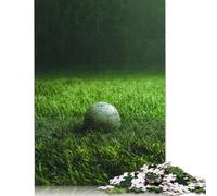 Rompecabezas de 500 Piezas para Adultos, Regalo de balón de fútbol sobre césped, Rompecabezas de Madera, Juego Educativo, Juguete de desafío, 500 Piezas (52 x 38 cm)