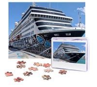 Rompecabezas de 500 piezas para adultos, rompecabezas de fotos personalizadas, un gran crucero con bolsa de almacenamiento, rompecabezas desafiante para decoración del hogar, boda familiar