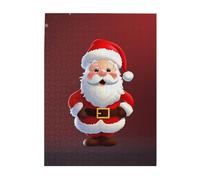 Rompecabezas de 500 piezas para adultos, rompecabezas desafiantes para noches de juegos, rompecabezas de madera personalizados para la familia, lindos rompecabezas de imagen de Papá Noel, tamaño