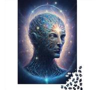 Rompecabezas de 500 piezas para adultos, Universo Zen Esotérico, Puzles Cuadrados Creativos para Adultos, Rompecabezas de Madera Decoración del Hogar Puzles 500 Piezas (52x38cm)