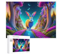 Rompecabezas de 500 piezas para adultos y adolescentes, rompecabezas mágico de camino del bosque para adultos, juego práctico, corte de precisión, interacción entre padres e hijos, 500 piezas