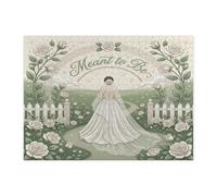 Rompecabezas de 500 piezas para temporada de bodas de felicidad, rompecabezas de madera con texto en inglés "Happiness Wedding Season", decoraciones impresas de amor infinito para fiestas de