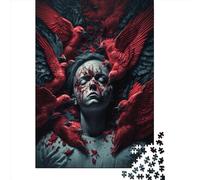 Rompecabezas de 500 Piezas Pesadillas Rompecabezas de Madera Cuadrados creativos para Adultos 500 Piezas (52x38cm)