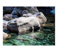 Rompecabezas de 500 Piezas - -Piedras,Agua,Orilla 52x38cm