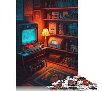 Rompecabezas de 500 Piezas Real Arcade Gaming para Adultos, Rompecabezas de Madera, Juegos antiestrés y Regalos navideños únicos (52 x 38 cm).