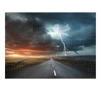 Rompecabezas de 500 piezas sobre el clima, tormentas y cambio climático: actividad familiar desafiante, entretenimiento DIY