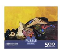 Rompecabezas de 500 Piezas Vintage de Pulpa para niñas, diseño Creativo, Cuadrado, para Adultos y Rompecabezas de Madera, Juego desafiante, 500 Piezas (52 x 38 cm)