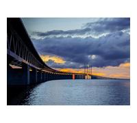 Rompecabezas de 5000 piezas para adultos, puente Øresund en Europa, puente de cruce de mar que conecta Copenhague, Dinamarca y Malmö, Suecia