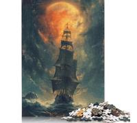 Rompecabezas de 520 Piezas de Aventuras en Barco Pirata para Adultos, Rompecabezas difíciles, Juego Educativo, Juguete de desafío, 520 Piezas (52 x 38 cm)