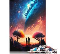 Rompecabezas de 520 Piezas Pareja Crepúsculo Galáctico, para Mayores de 18 años, Juegos educativos, Rompecabezas para Adultos, para Mujeres, para niños Mayores de 12 años, 520 Piezas (52 x 38 cm)