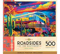 Rompecabezas de 550 piezas MasterPieces para adultos y familias - Desert Express - 18"" x 24""