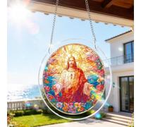 Rompecabezas de acrílico para atrapar el sol, rompecabezas para colgar en la ventana, decoración de jardín, kits de atrapasueños para mujeres, hombres, mamá, regalo de cumpleaños, decoración del hogar