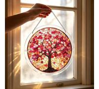 Rompecabezas de acrílico para atrapar el sol, rompecabezas para colgar en la ventana, decoración de jardín, kits de atrapasueños para mujeres, hombres, mamá, regalo de cumpleaños, decoración del hogar