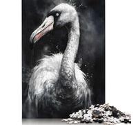 Rompecabezas de Acuarela con flamencos para Adultos y Adolescentes, 1000 Piezas, a Partir de 12 años, 1000 Piezas (75 x 50 cm)