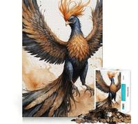 Rompecabezas de Acuarela de Aves míticas para Adolescentes, 1000 Piezas, Juguete de lógica Fina, Suave, Relajante, Bordes limpios, Regalo Premium (38x26cm)