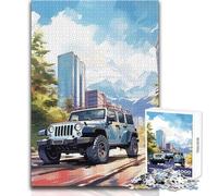 Rompecabezas de Acuarela de Coche de 1000 Piezas para Adolescentes, Juego de Aprendizaje de Pensamiento estratégico, Regalo Ideal y significativo para Cualquier Evento, tamaño 50x75cm