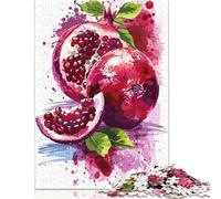 Rompecabezas de Acuarela de Granada para Adultos, 1000 Piezas, Juego Educativo, desafío, Juguete, 75 x 50 cm